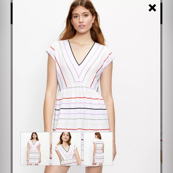 Loft V-Neck Swing Dress Size Medium - Picture 1 of 9